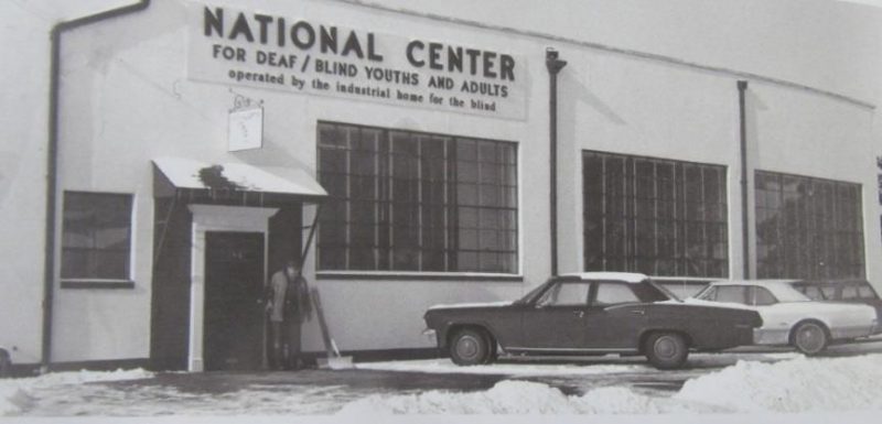 The outside of the National Center for DeafBlind Youths and Adults building