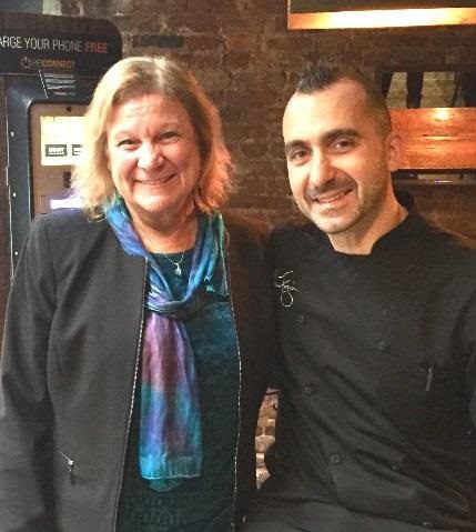 Sue Ruzenski and Marc Forgione smiling