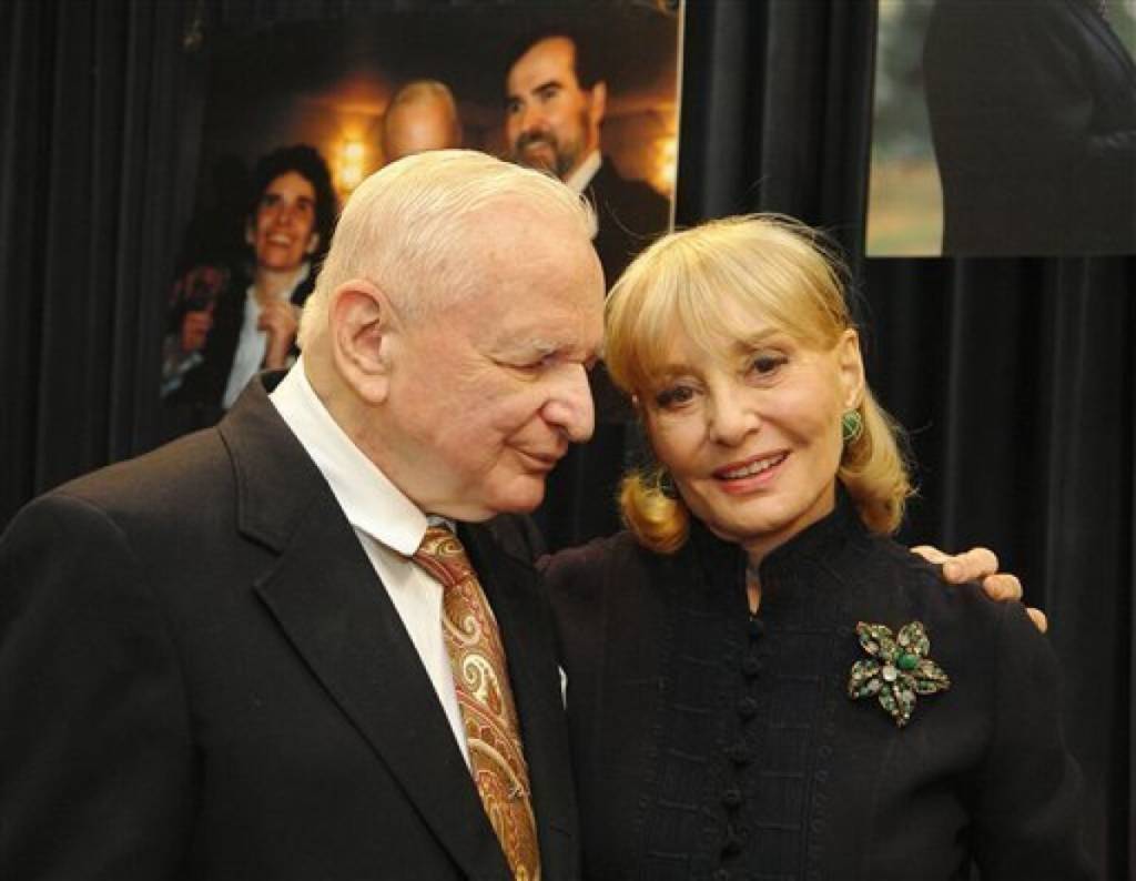 Dr. Robert J. Smithdas with his arm around Barbara Walters