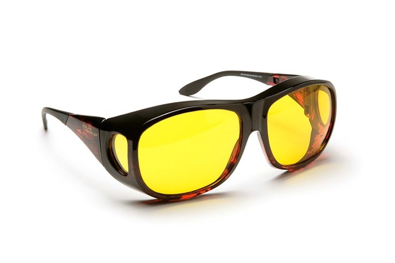 bright yellow tinted glasses 
