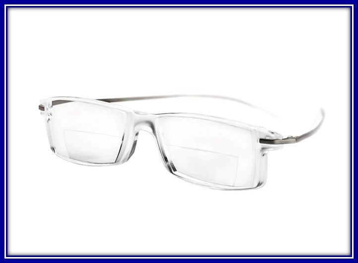 a pair of clear eyeglasses